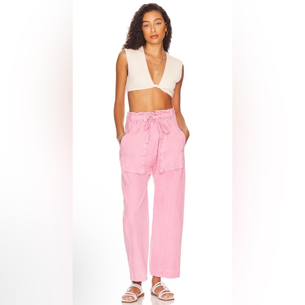 Free People Sky Rider Straight Leg in Rosebloom